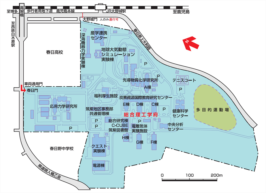キャンパス平面図